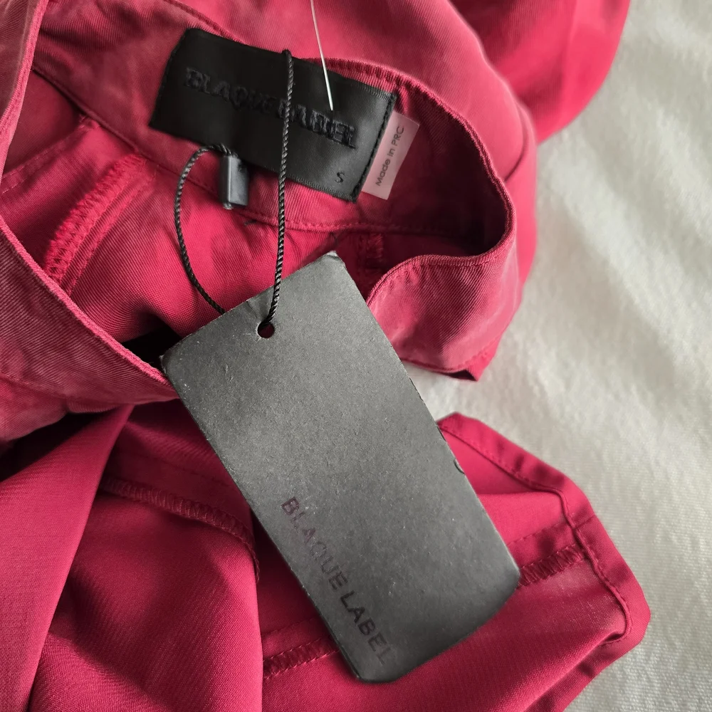 NWT Revolve Blaque Label Maroon Keyhole Mini Dress Small Mock Neck Long Sleeve - Picture 2 of 13